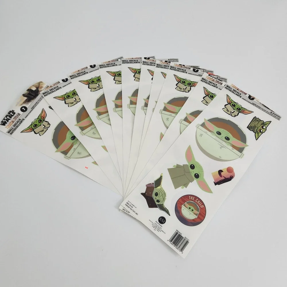 Star Wars The Mandalorian Grogu Baby Yoda Wall Decals RoomMates -‎ 10 sheets